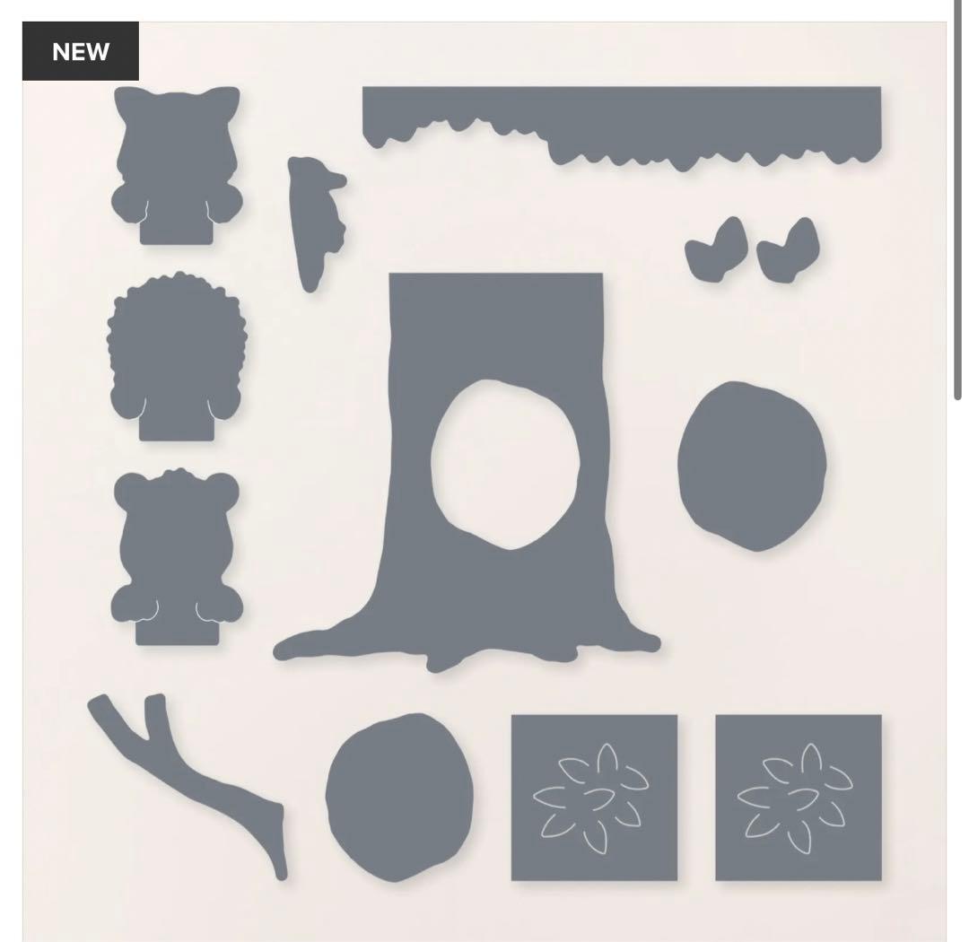 お値下♡未使用⭐︎新作可愛い動物達のスタンプ&ダイ　スタンピンアップ