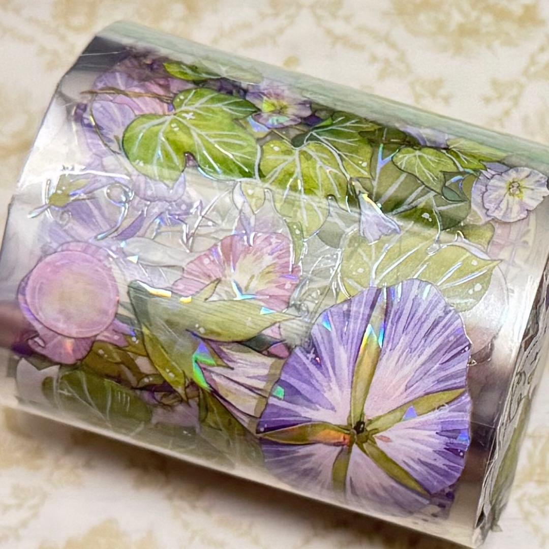 海外 PETテープ マスキングテープ 朝顔