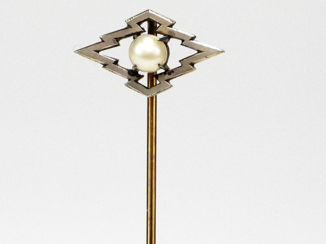 アクセサリー　アコヤパール　K18刻印　ピン　ブローチ 2g