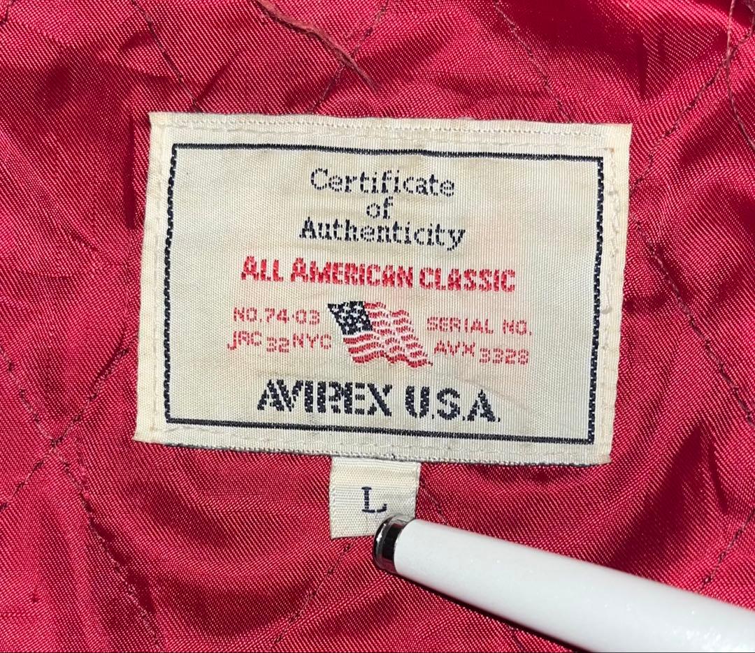 アヴィレックス AVIREX シングル レザー ライダース ブラック L