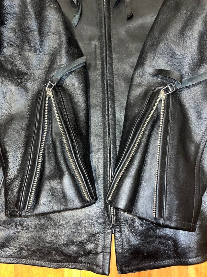 アヴィレックス AVIREX シングル レザー ライダース ブラック L