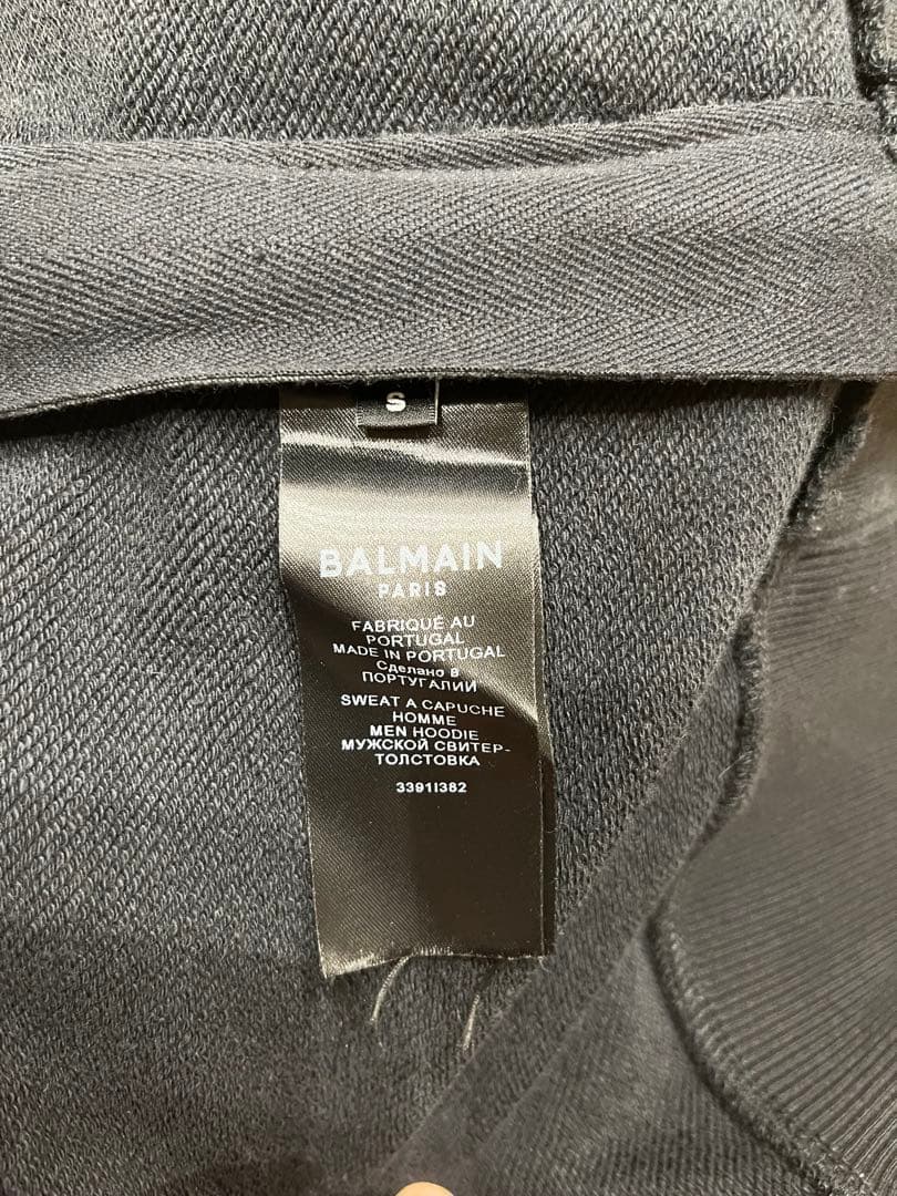 BALMAIN ブラック パーカー
