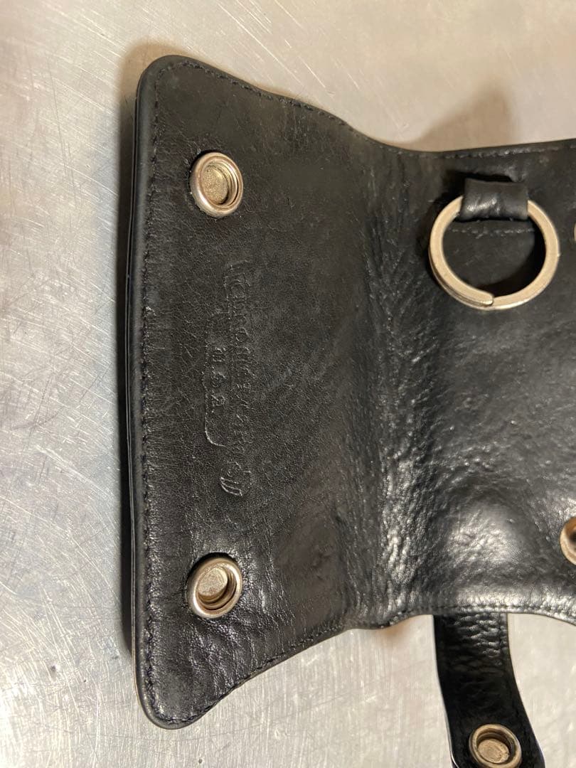 CHROME HEARTS クロムハーツ　クロスボールボタン　レザーキーケース