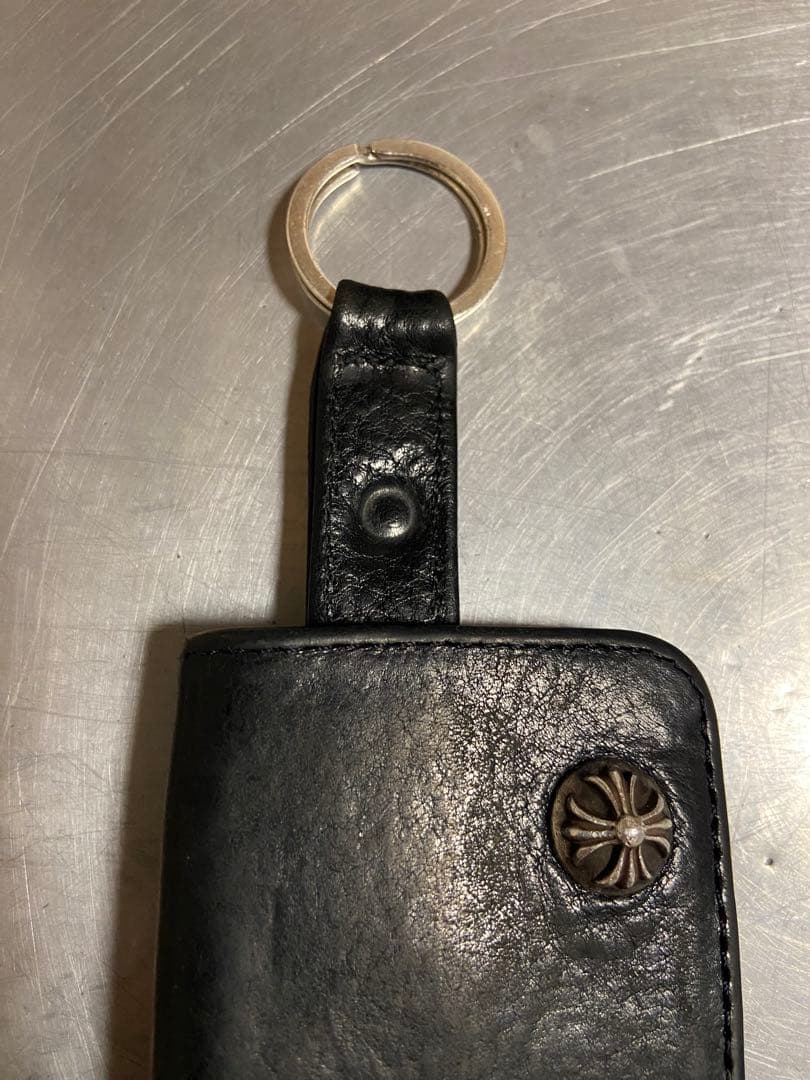 CHROME HEARTS クロムハーツ　クロスボールボタン　レザーキーケース