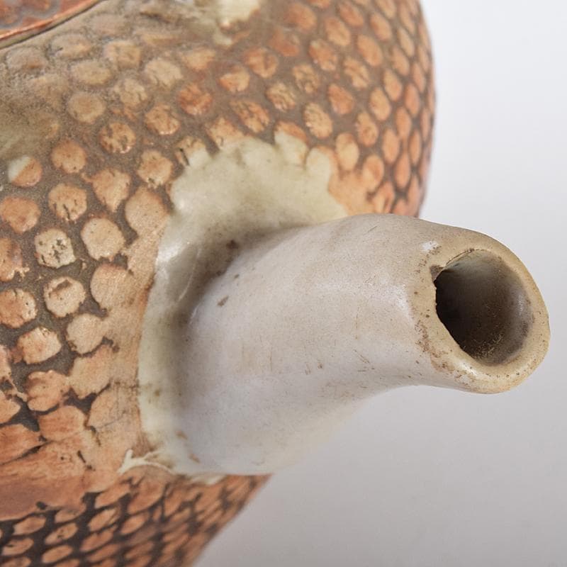 煎茶道具　平戸焼　鉄瓶形霰文窓抜　急須　水注　M　R8171