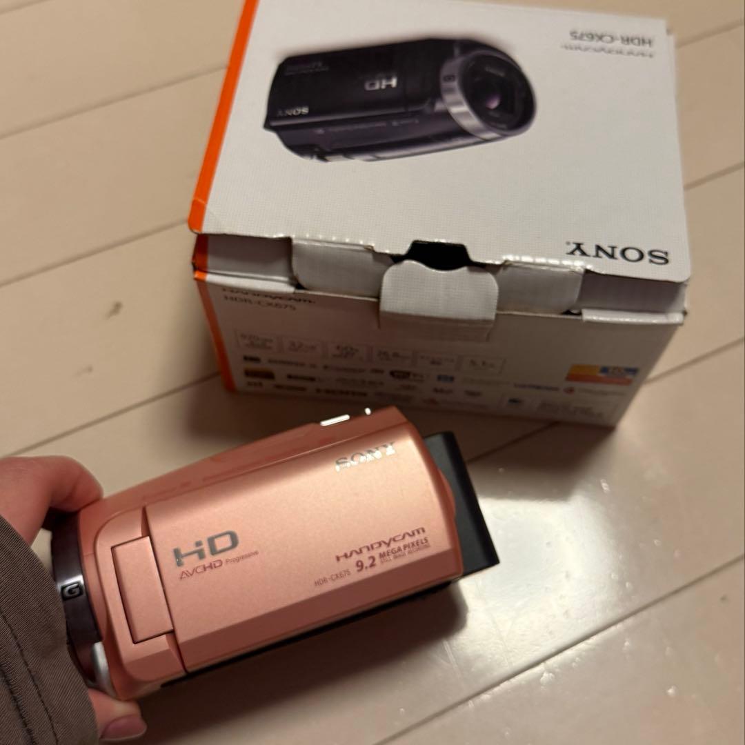 SONY HDR-CX675 ピンク ビデオカメラ 本体
