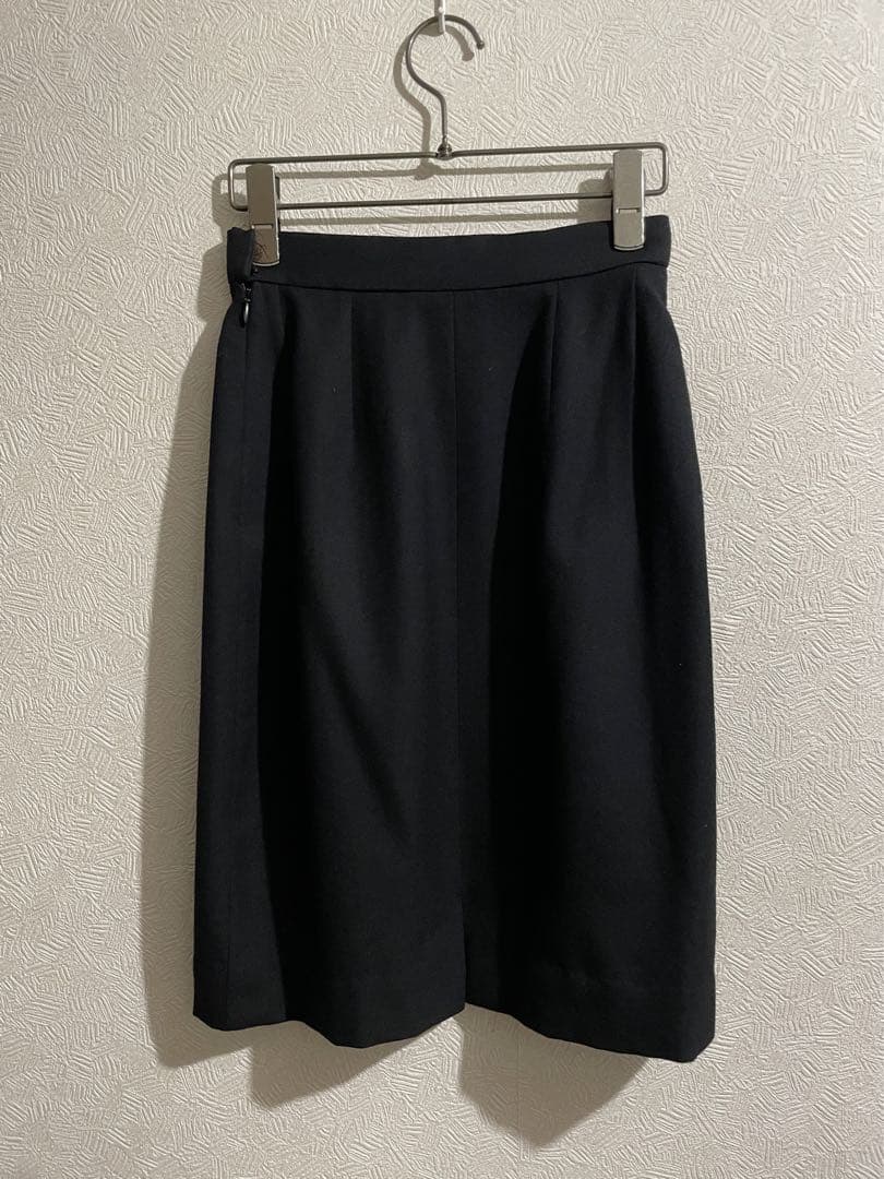 フランス製 Vintage HERMES ウール タイト スカート / エルメス