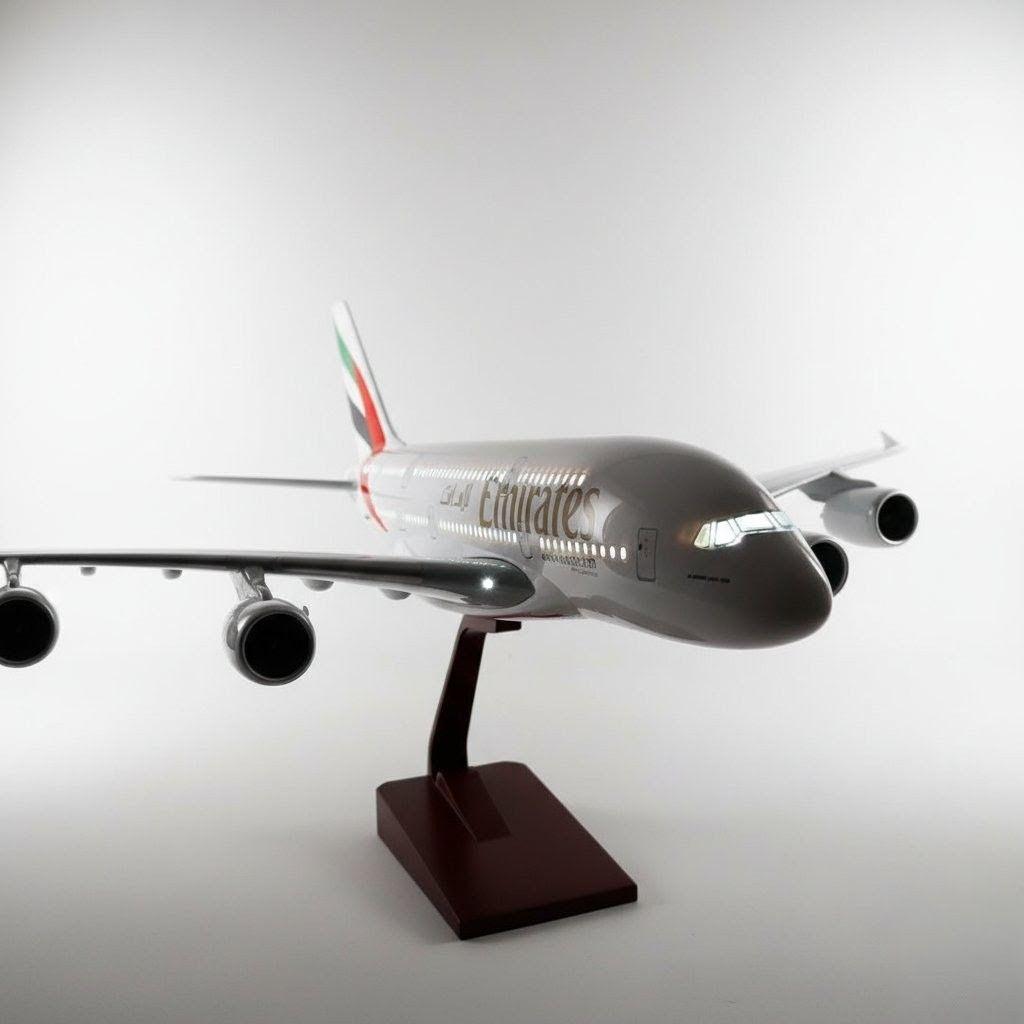 エミレーツ航空 A380 1:160スケール 46cm LEDモデル 照明点灯!