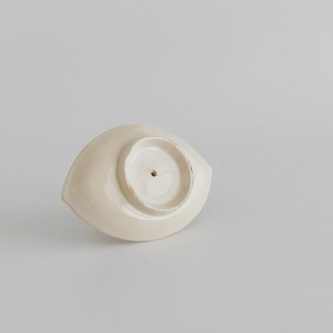 ファイアンスフィン マスタード入れ 金継ぎ