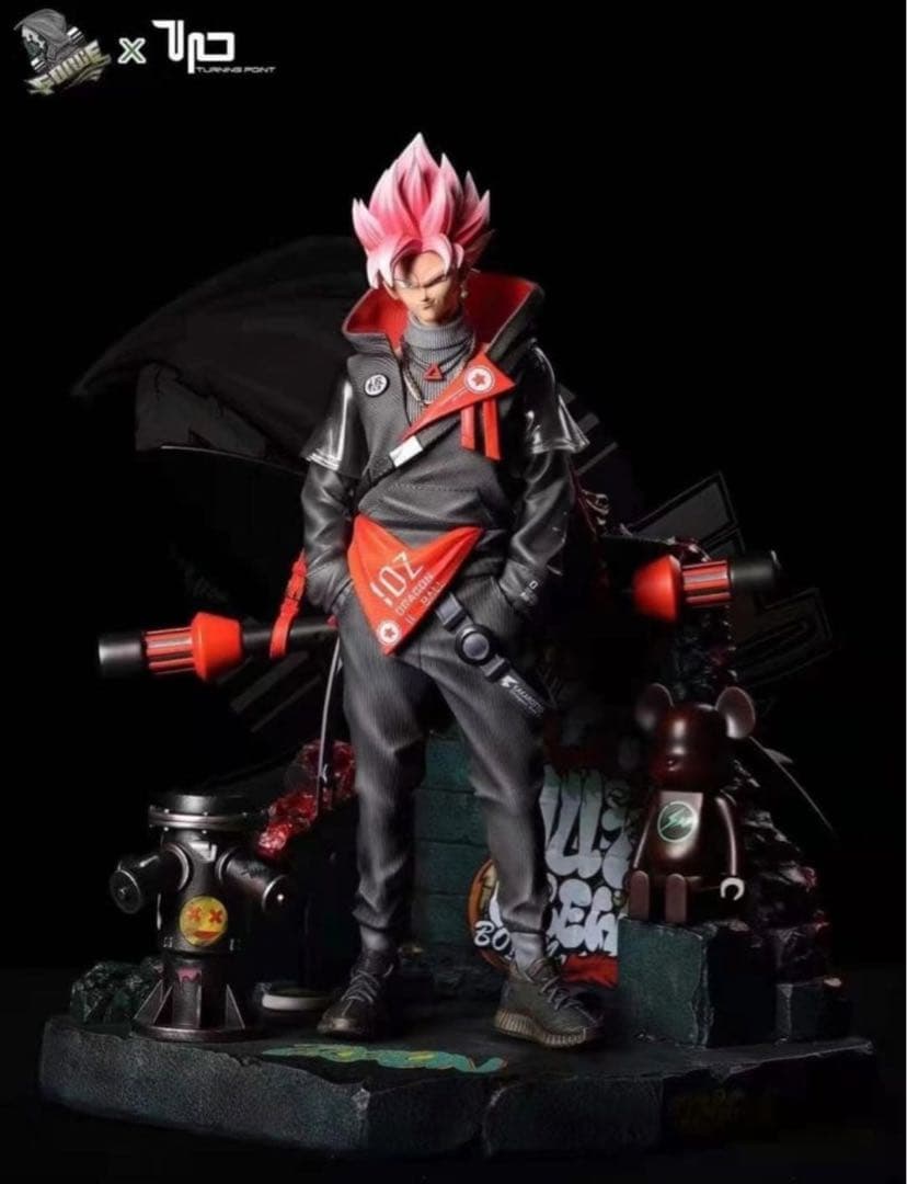 【ドラゴンボール】悟空ゴクウブラック×スーパーサイヤ人 ガレージキットフィギュア