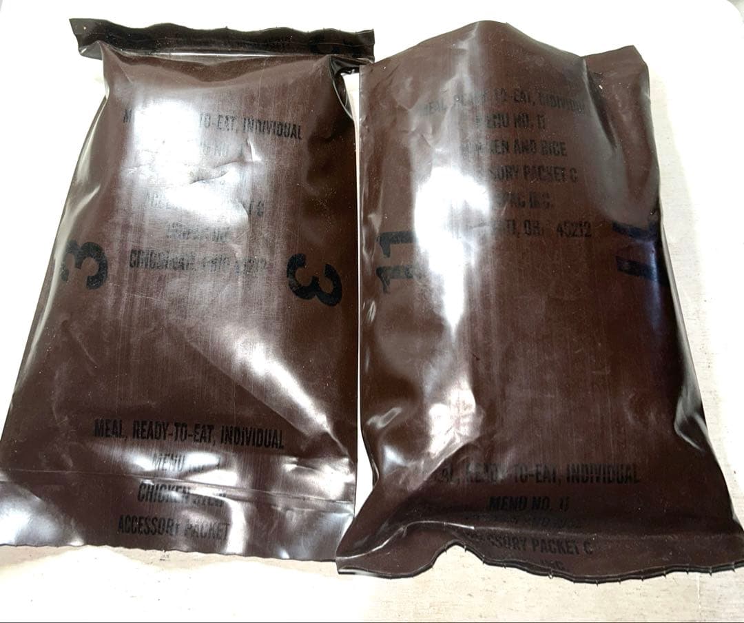 レトロ【1988年7月購入】MRE 個別パック 2個セット
