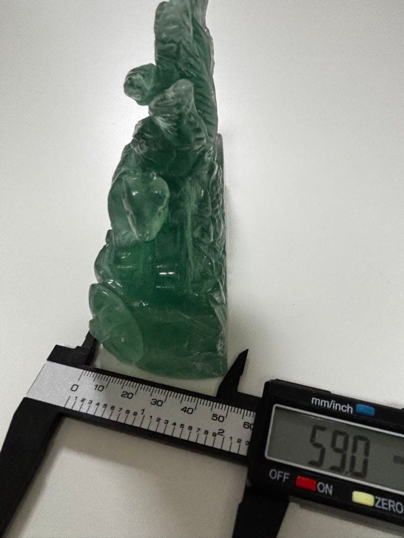 フロライト九尾置き物天然石