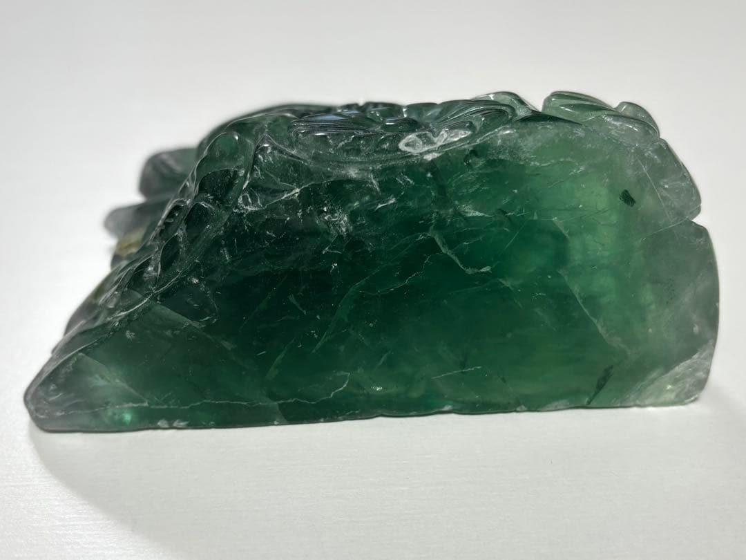 フロライト九尾置き物天然石