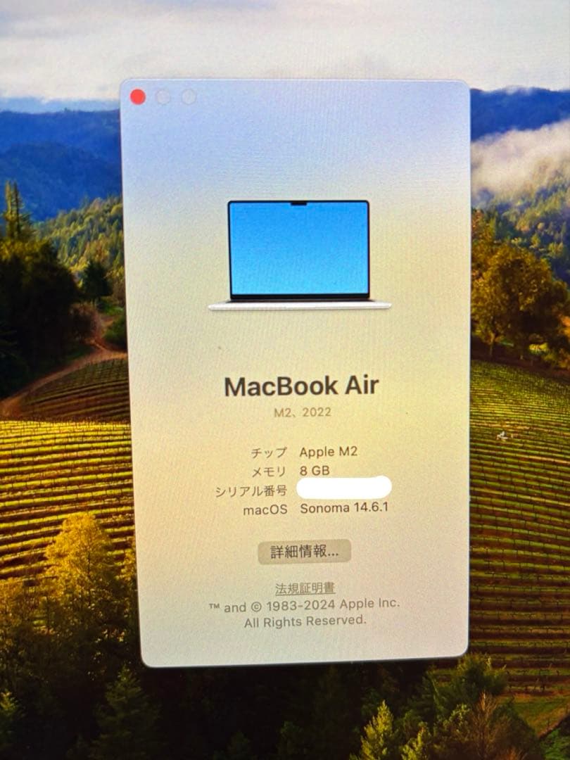 MacBook Air M2 13.6インチ 2022 スターライト