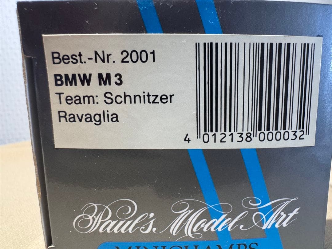 ミニカー MINICHAMPS BMW M3 Schnitzer Ravaglia1/43