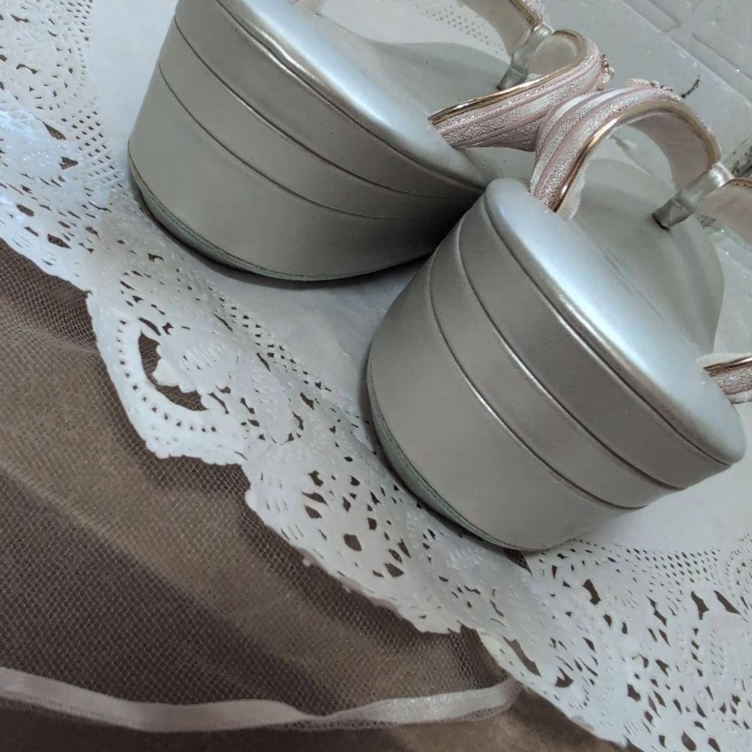 和装バック＆草履セット　成人式　振袖　ビーズ付　超美品