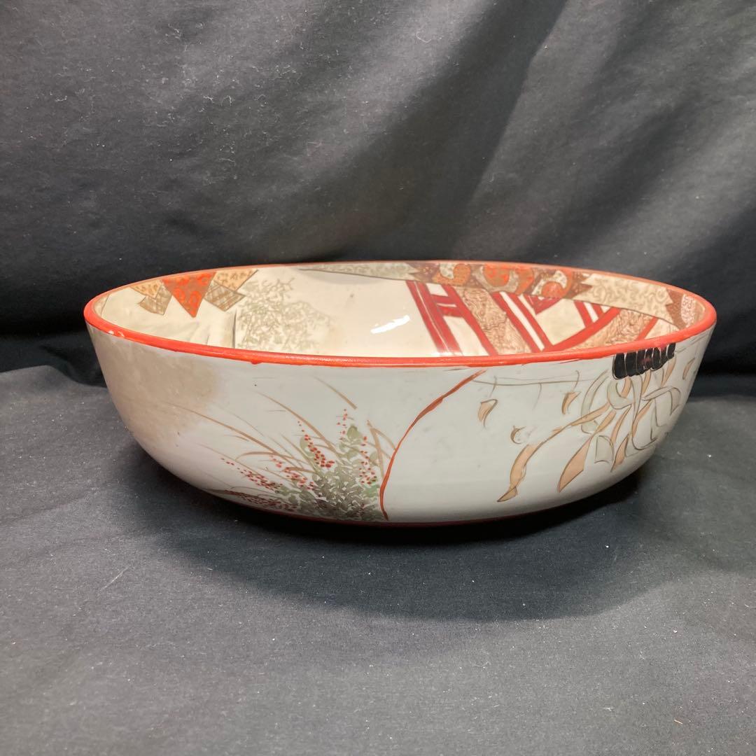 《九谷焼》加賀九谷製 金彩染錦 武者絵 大鉢 3サイズセット