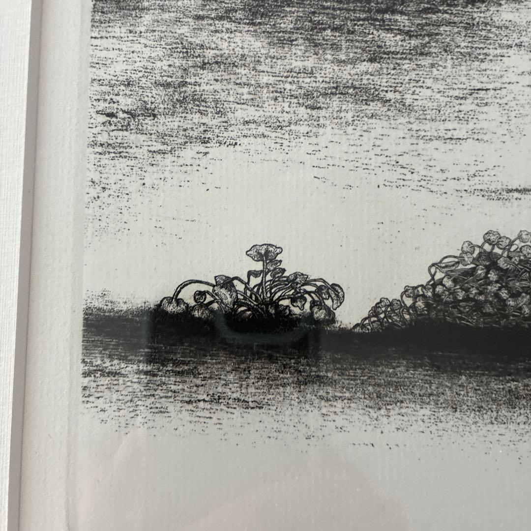 フィリピン　漁師の休息所　版画　額