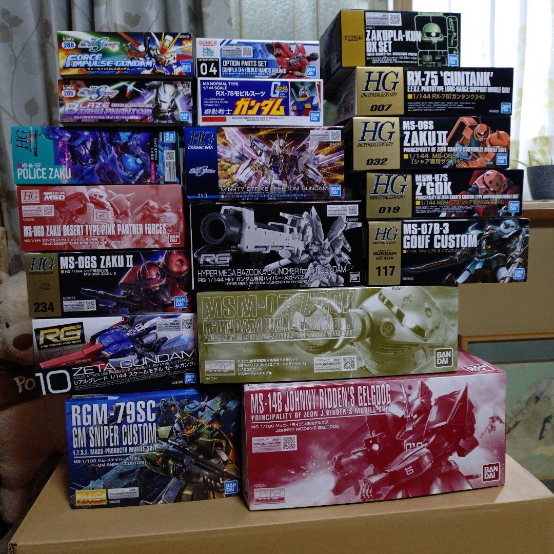 ガンプラセット 多彩なモデルまとめ売り