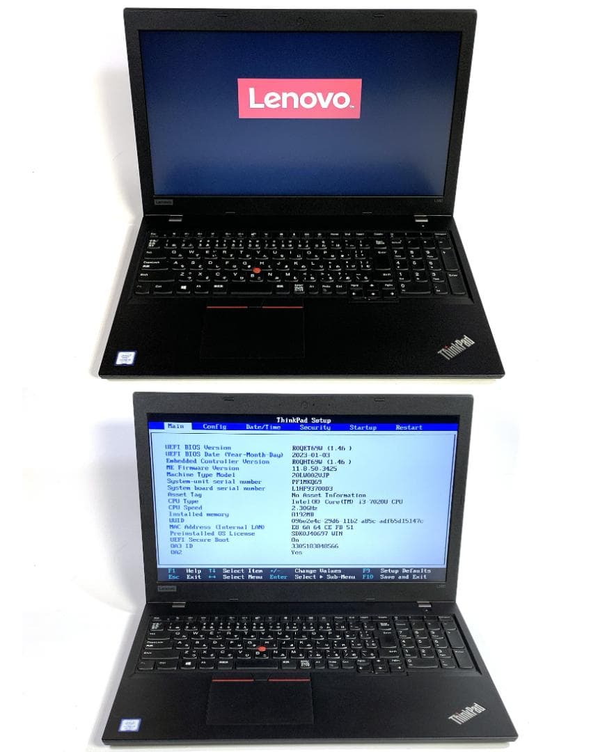 レノボ SSD 512GB/Windows11 Pro/i3/15.6/L580