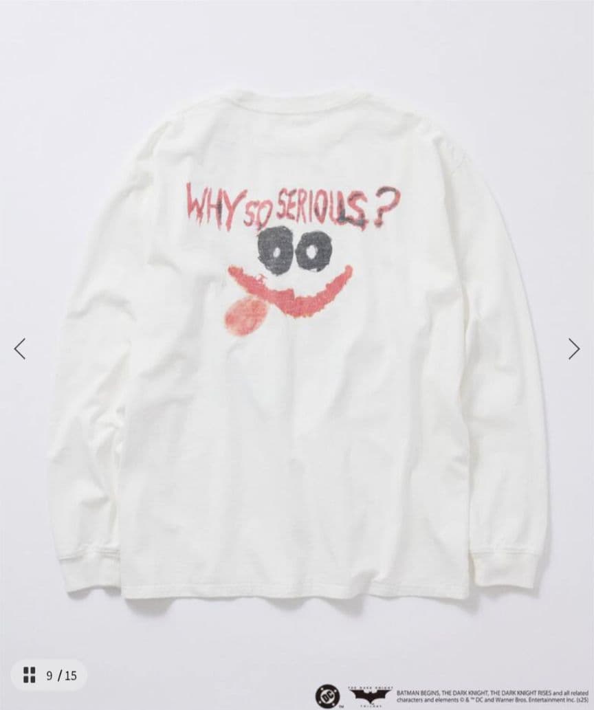 【完売品】ダークナイト ジョーカー プリントロンT ジャーナルスタンダード