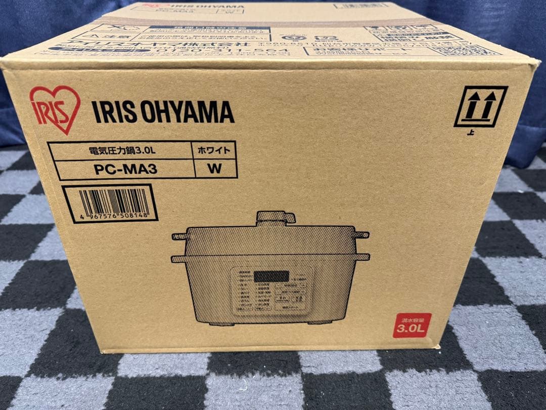 【マイキー】IRIS OHYAMA 電気圧力鍋 PC-MA3 3.0L W