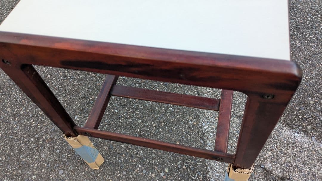 【最終値下げ】◆オールドカリモク 木製モダンテーブル ヴィンテージ