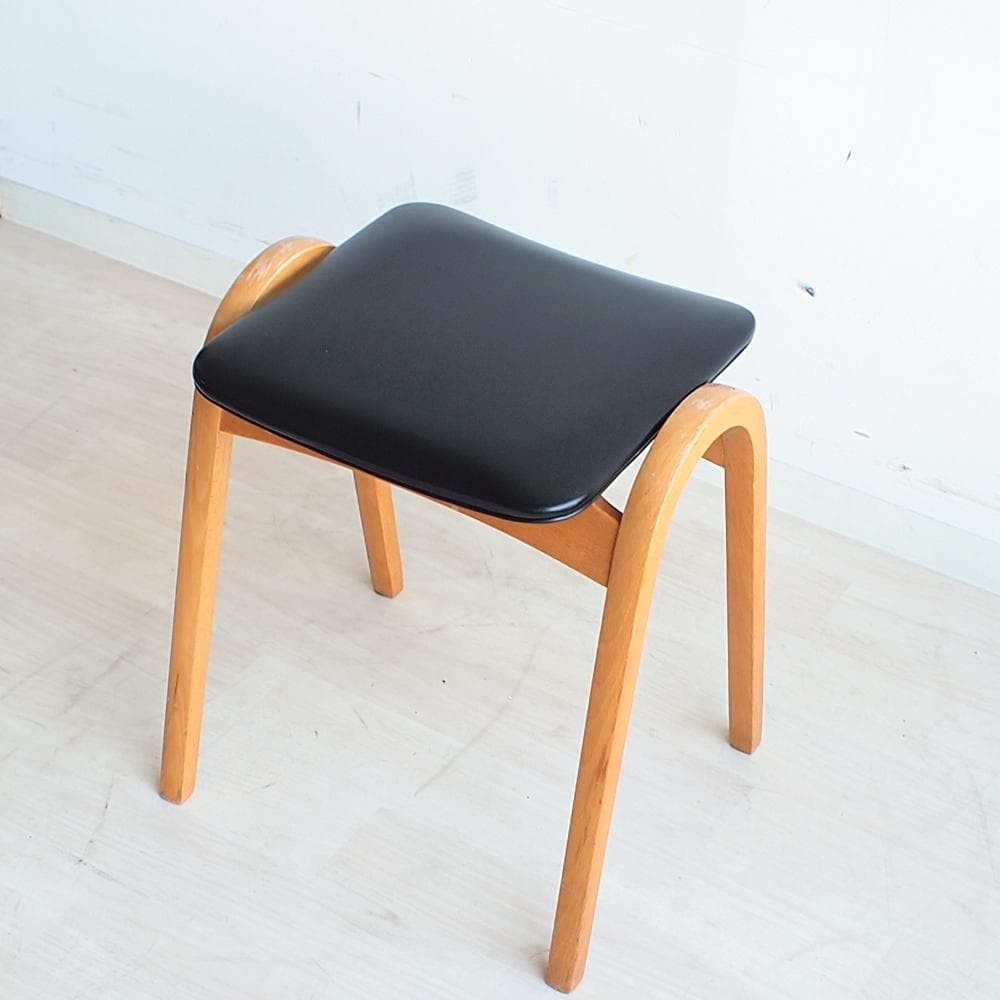 70's ビンテージ 秋田木工 スツール No.202 剣持勇 ZR23719