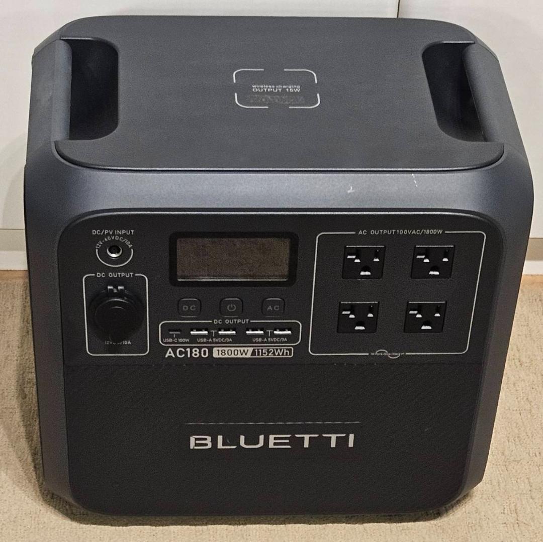 BLUETTI AC180 ポータブル電源 1152Wh 1800W