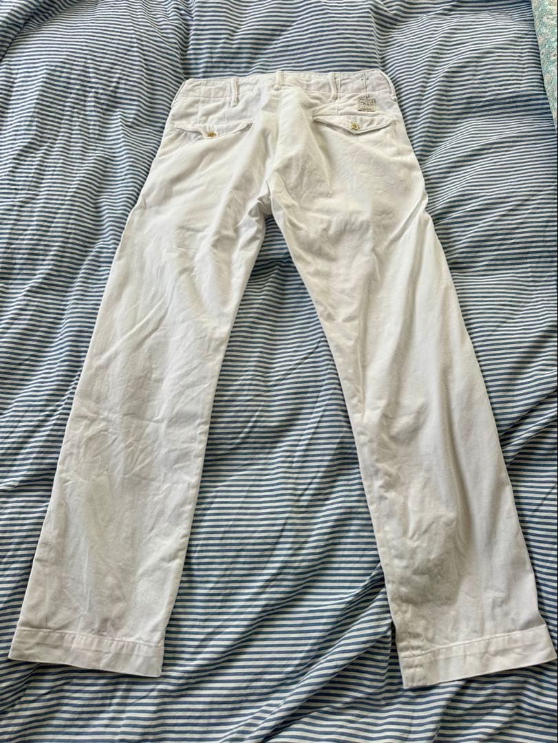 【RRL ダブルアールエル】ホワイトチノ　オフィサーズパンツ　30×30