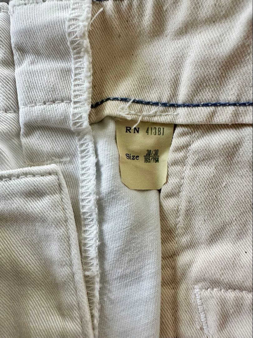 【RRL ダブルアールエル】ホワイトチノ　オフィサーズパンツ　30×30