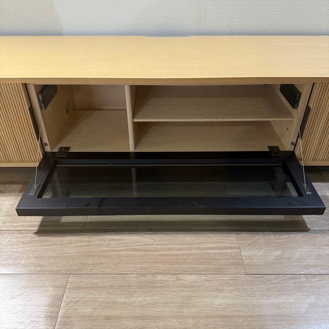 Rizwell ジャバラ TVボード ロータイプ 木製 ナチュラル I003