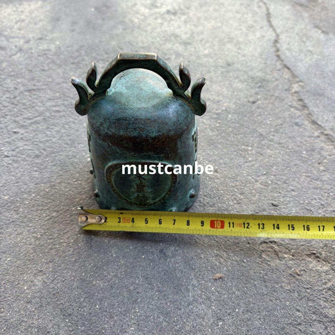 中国古美術 龍紋銅鐘 金属工芸 置物