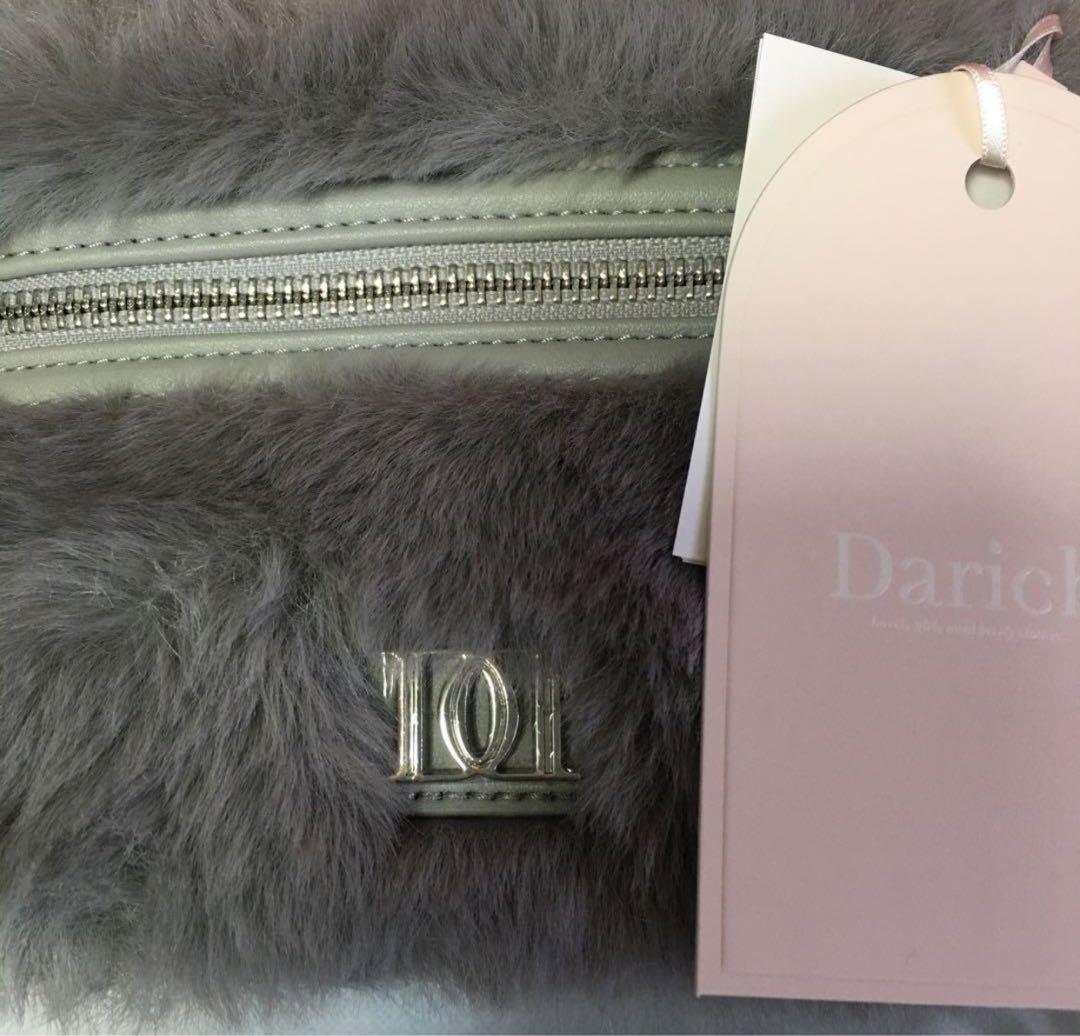 24時間以内配送可‼️ Darich フェイクファーショルダーミニバッグ　GRY