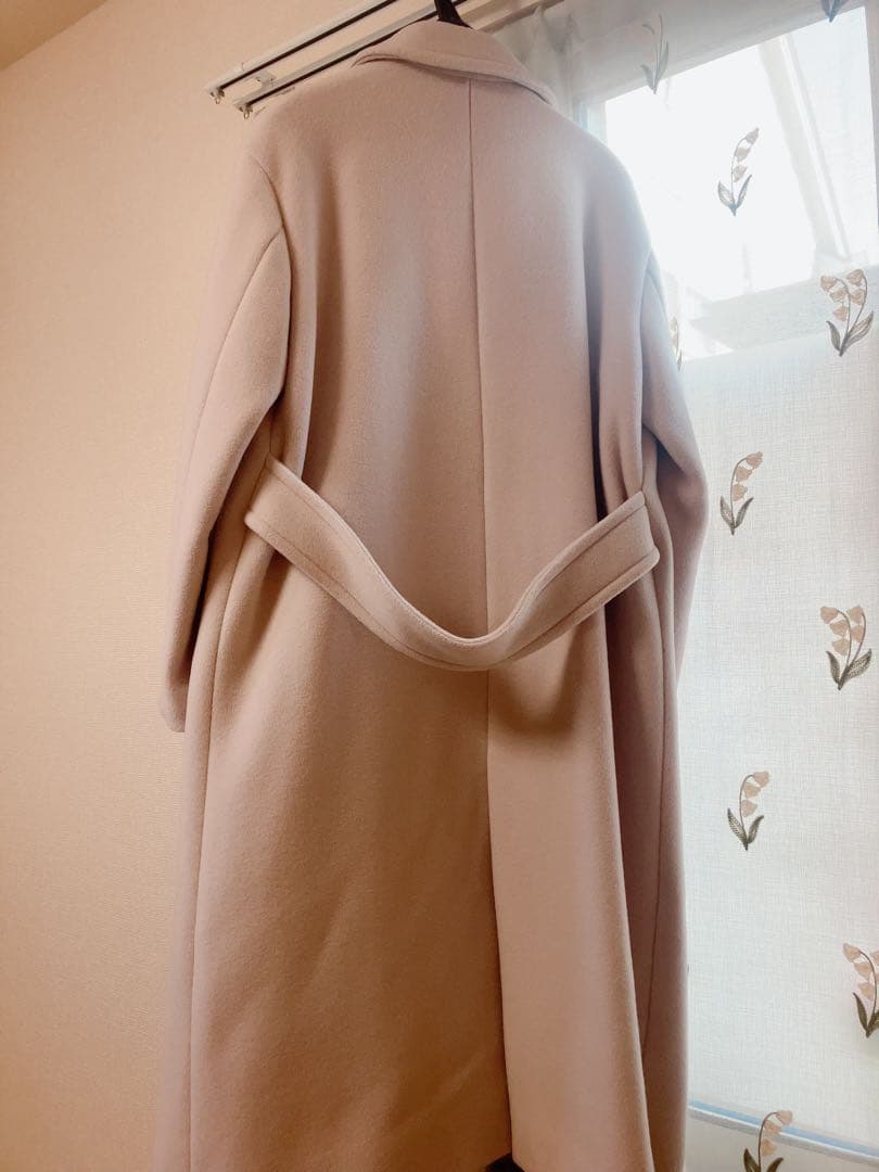 クードシャンス チェスターコート ロング ウール 38 9号 M