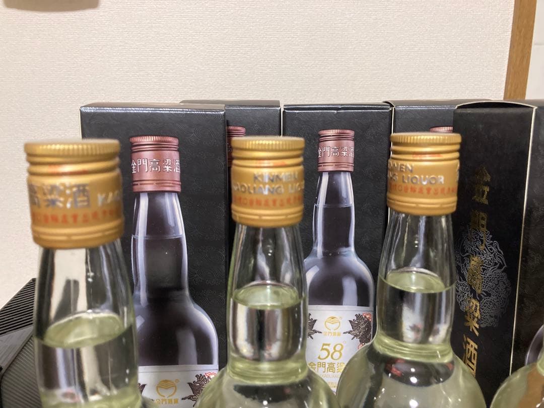 台湾 金門高梁酒 蒸留酒 600ml 58% 2022年 5本セット