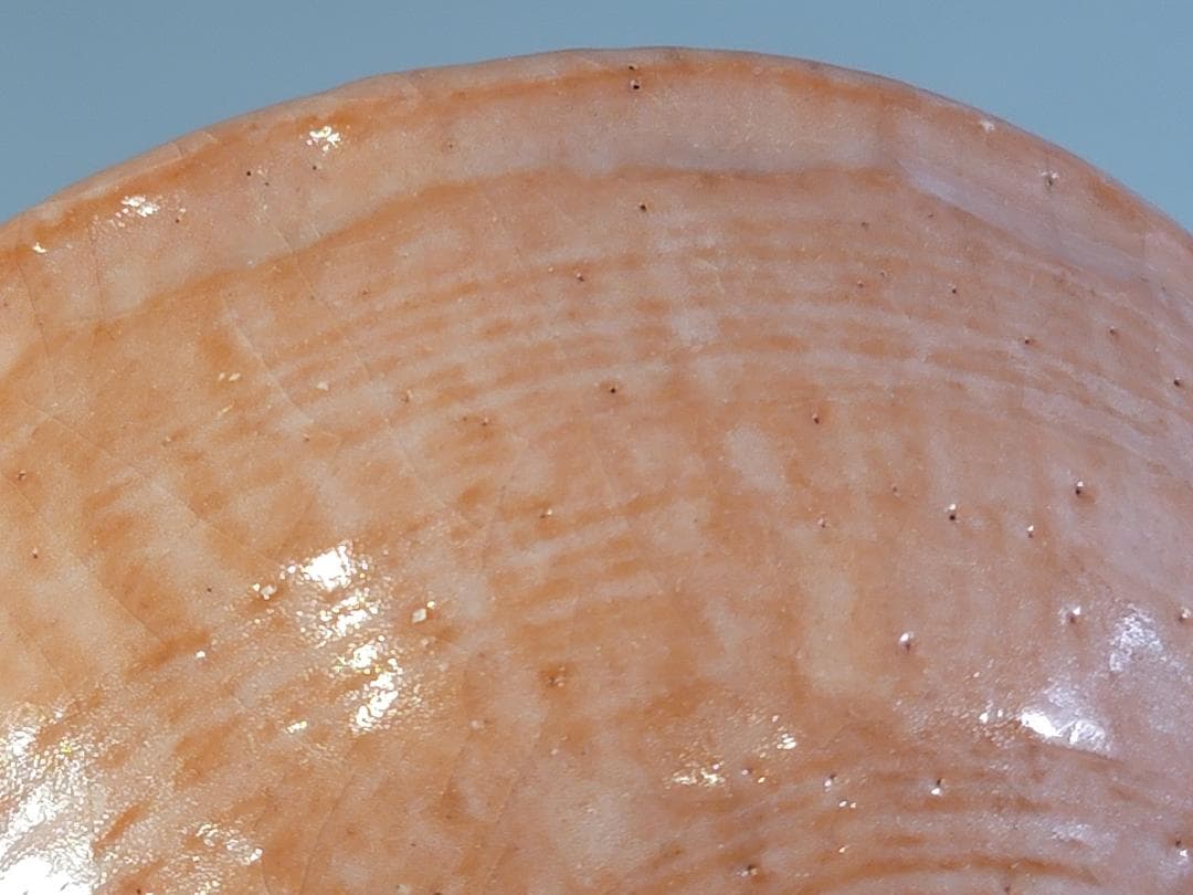 【極美品】嶋台茶碗　赤楽金銀一双 　　　　川崎和楽造