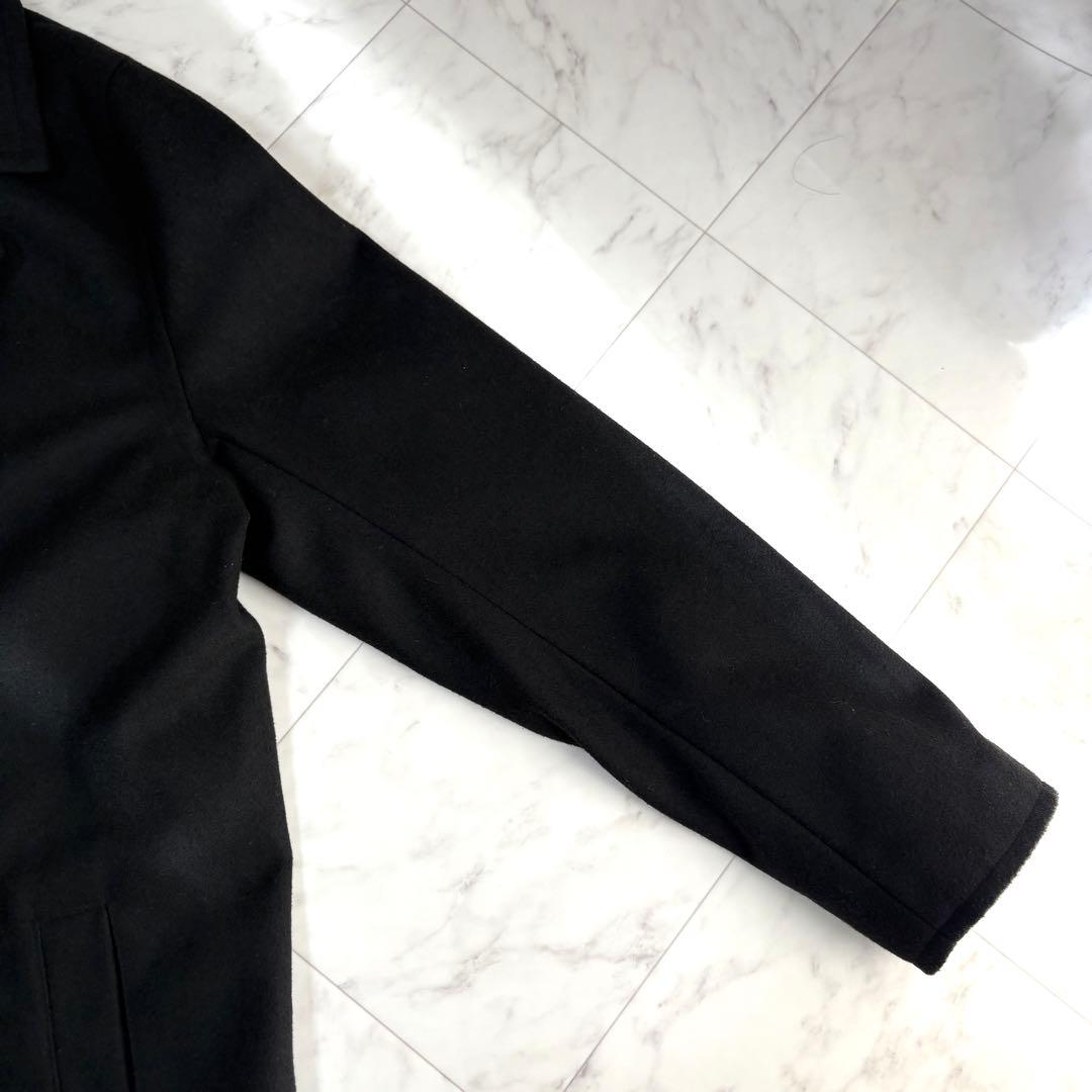 新品【ルイス】チェスターコート　ロング　ダブル　メンズ　オーバーサイズ　黒