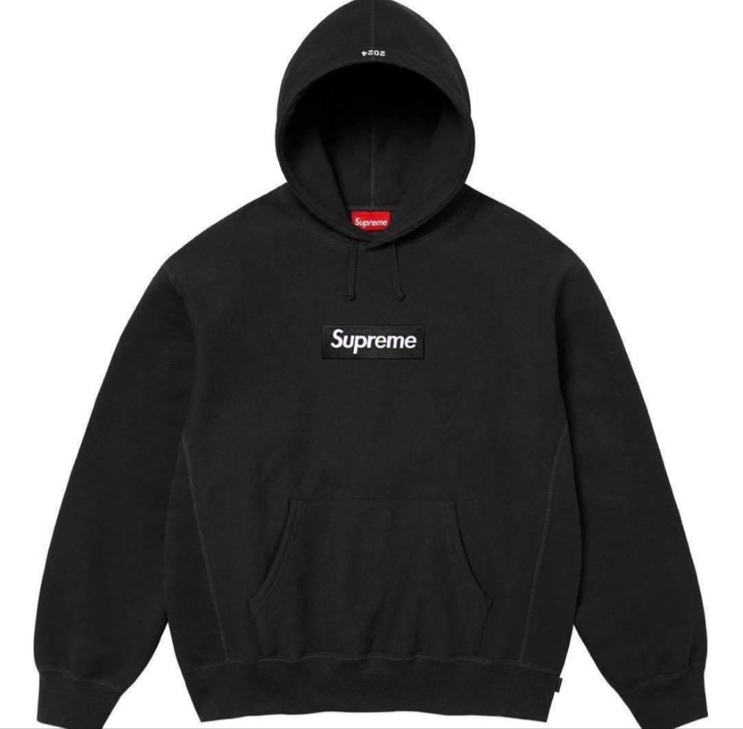 Supreme ブラック フーディ 2024年モデル