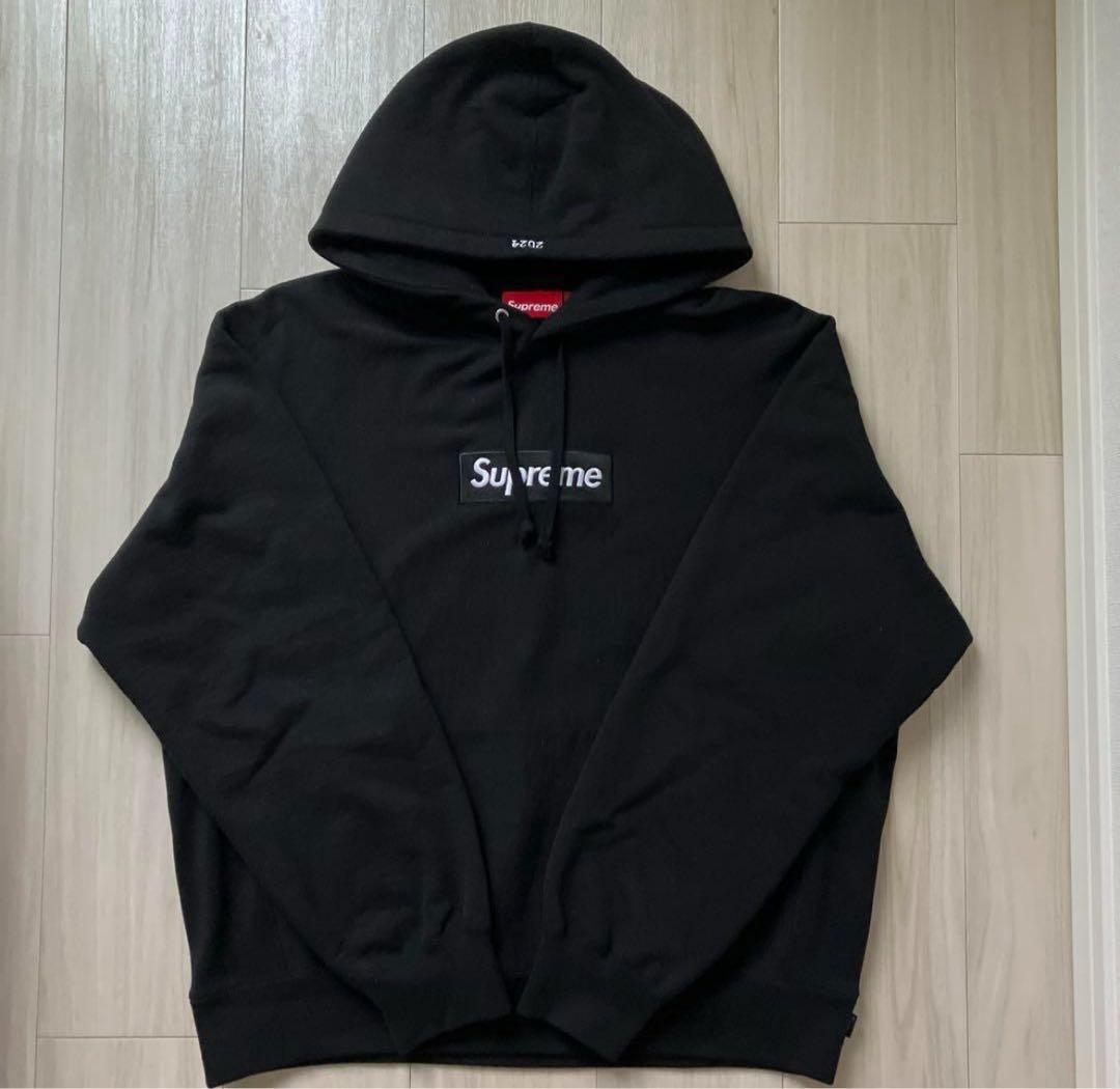 Supreme ブラック フーディ 2024年モデル