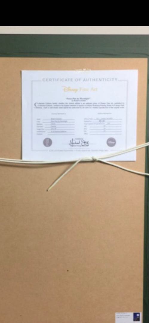 【限定セール中】ディズニー　ファインアート 月夜のピーターパン