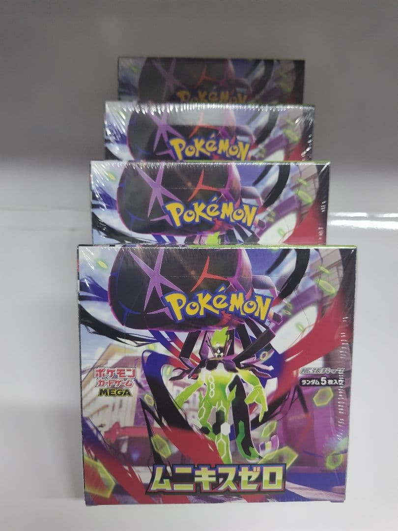 ポケカ　拡張パックムニキスゼロ　４BOX　シュリンク付き