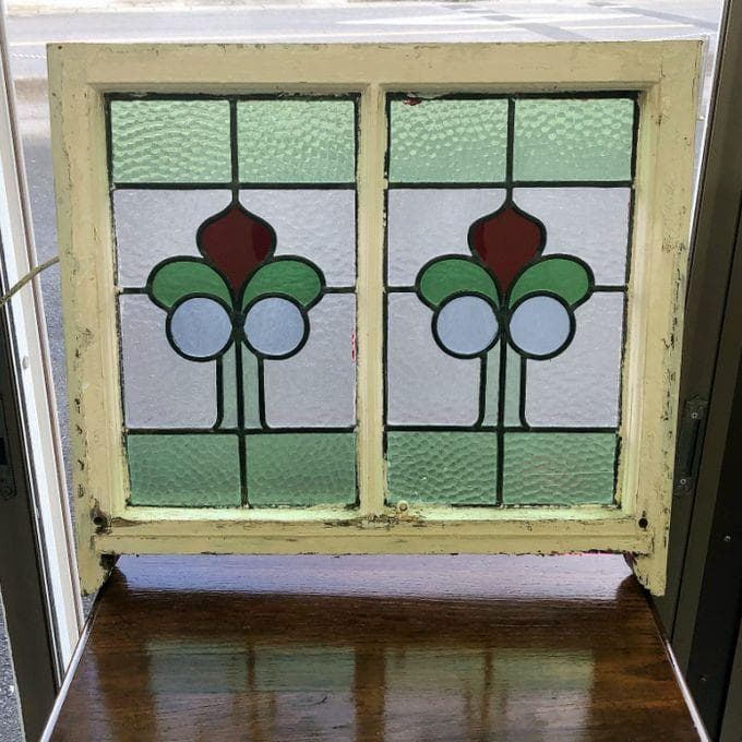 【最終値下げ】アンティーク 家具 ステンドグラス 1910年頃 英国 101A