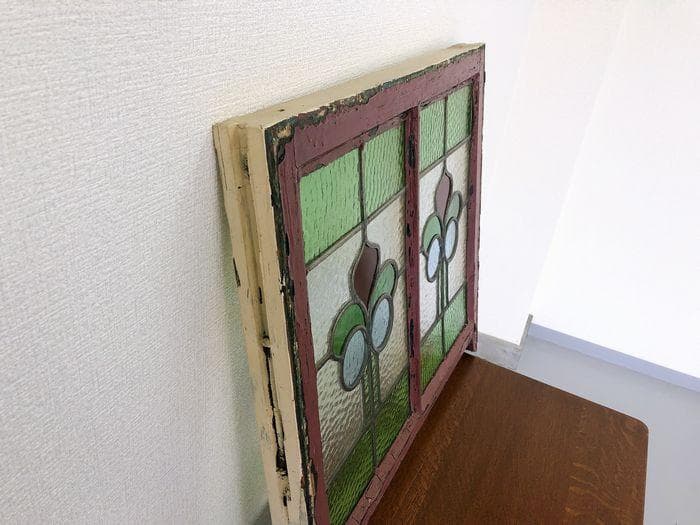 【最終値下げ】アンティーク 家具 ステンドグラス 1910年頃 英国 101A