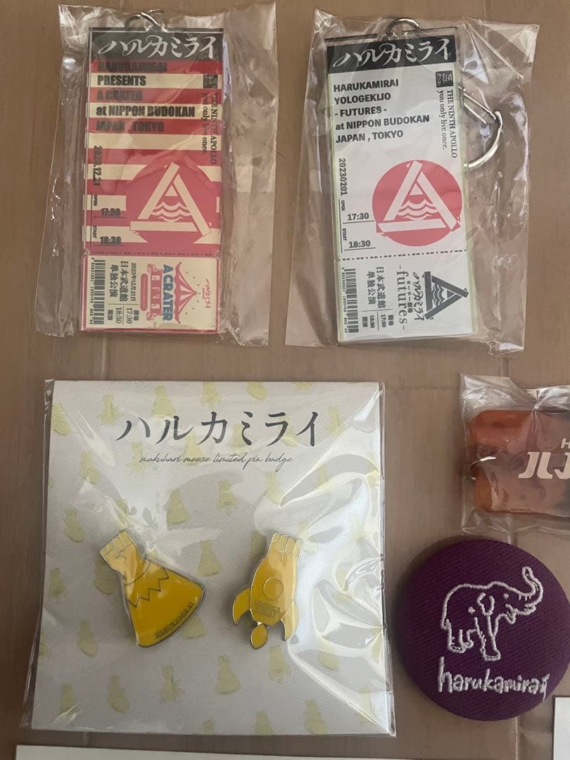 【未開封】ハルカミライ 2018年〜 キーホルダー、ピンズ、ステッカーセット