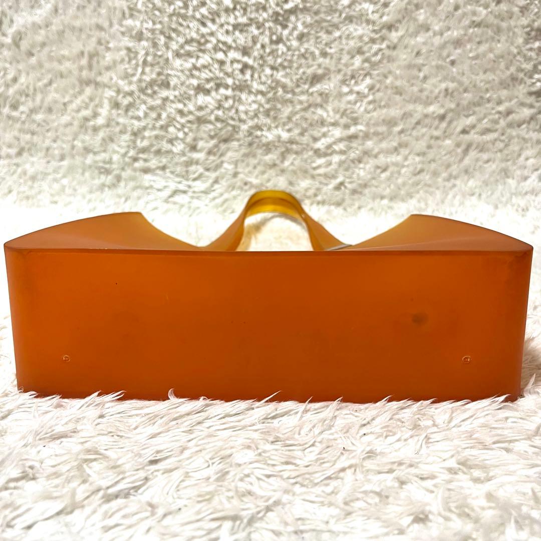 ✨入手困難✨CHANEL ラバートートバッグ ハンドバッグ オレンジ ロゴ金具