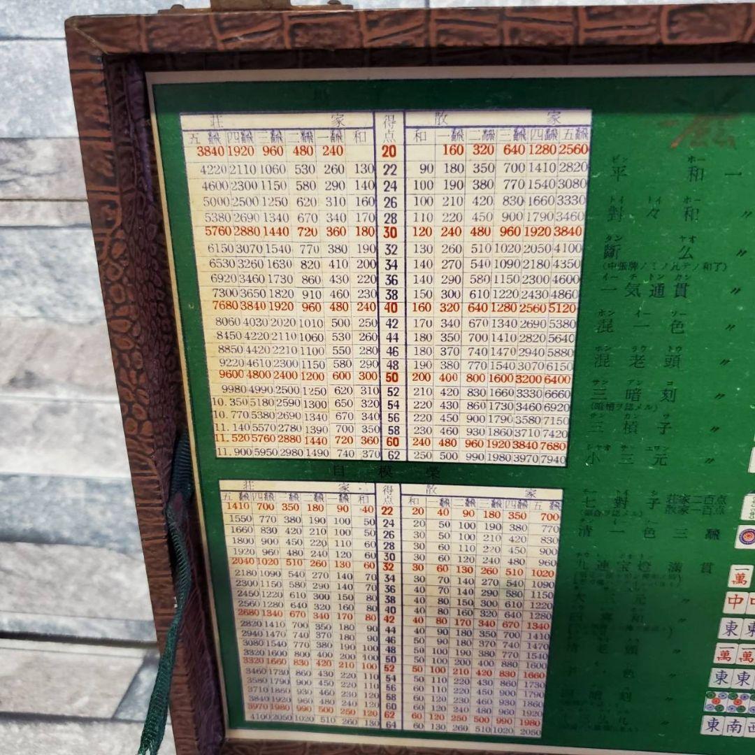 当時物 麻雀 パイ セット 雀 雀荘 背竹牌 昭和 レトロ 骨董 セット