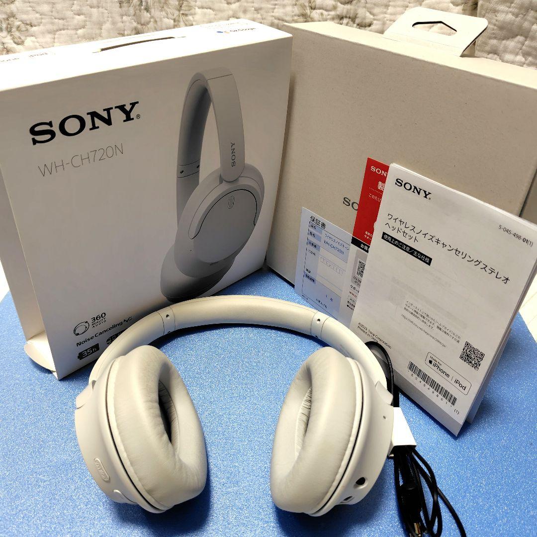 SONY WH-CH720N ワイヤレスヘッドホン　ホワイト