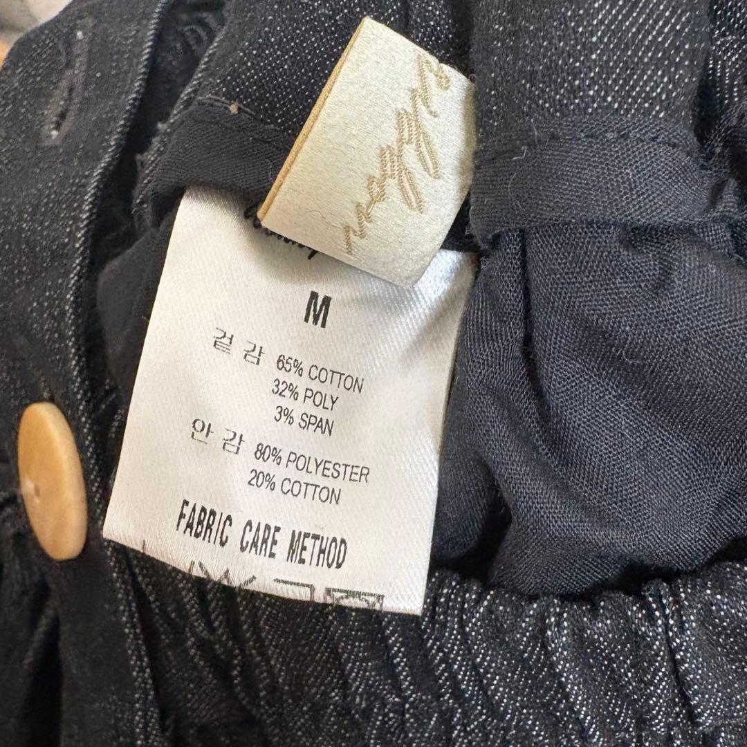 wonny ribbon ブラックデニム　M