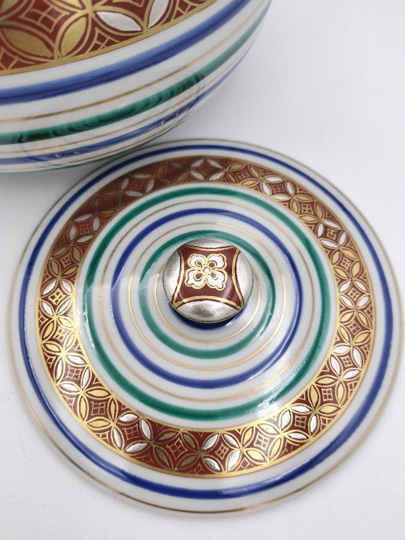 c103【未使用】平水指 七宝文独楽 西村利峰 木箱 茶道具 古物